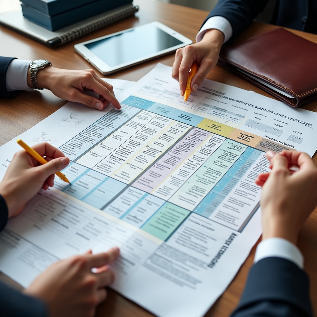 Example competency matrix showing progression levels